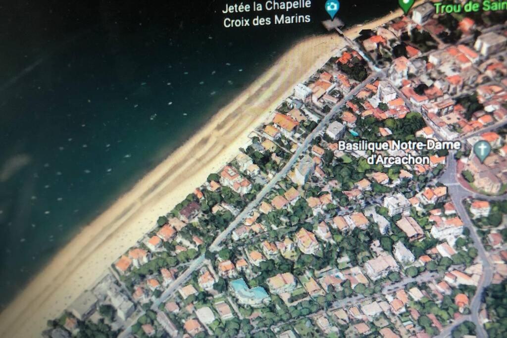 Appart Sur La Plage Pied Dans L Eau Avec Terrasse Jardin Vue Sur Le Bassin Depuis La Terrasse , Parking Arcachon Exteriör bild